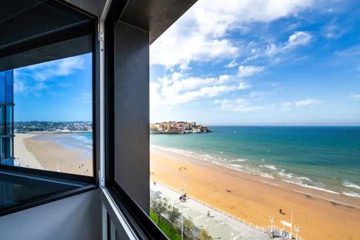 Apartamento Ezcurdia 22 Playa De San Lorenzo Primera Linea 기욘 외부 사진